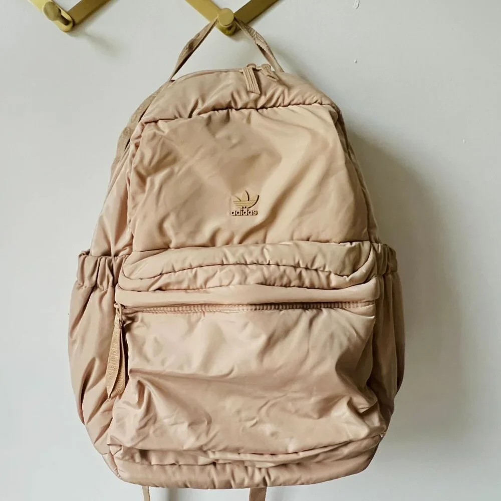 Adidas Puffer Backpack in Magic Beige NWOT - Picture 3 of 13
